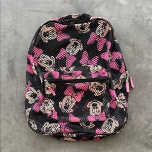 Disney Pink and Black Minnie Mouse Backpack